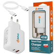Ładowarka sieciowa USB / USB-C 45W PD QC-3.0 + Kabel USB-C do USB-C (AL45 + ALDG977) AL45K (16)