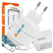 Ładowarka sieciowa USB / USB-C 45W PD QC-3.0 + Kabel USB-C do USB-C (AL45 + ALDG977) AL45K (13)