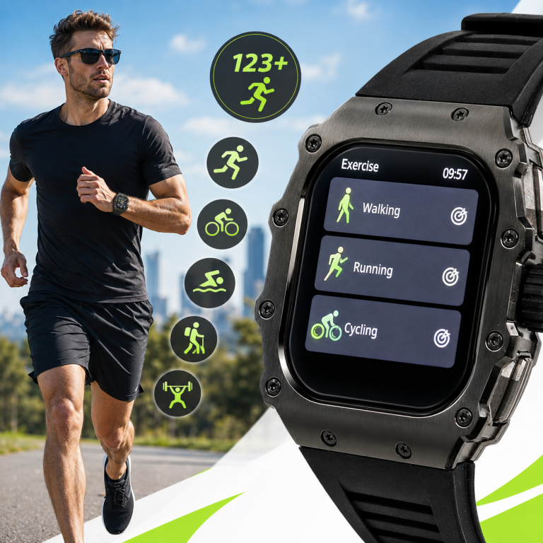 Smartwatch zegarek męski sportowy AK65 Amoled 1,95'' D1168 (8)