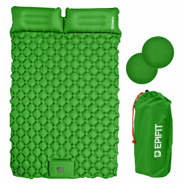 Materac do Spania Samopompujący 195 x 120cm Zielony D1051Z (15)