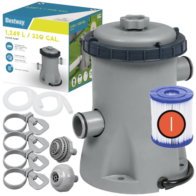 Pompa Filtrująca Kartuszowa do Basenu Ogrodowego Bestway 58381 K176 (2)
