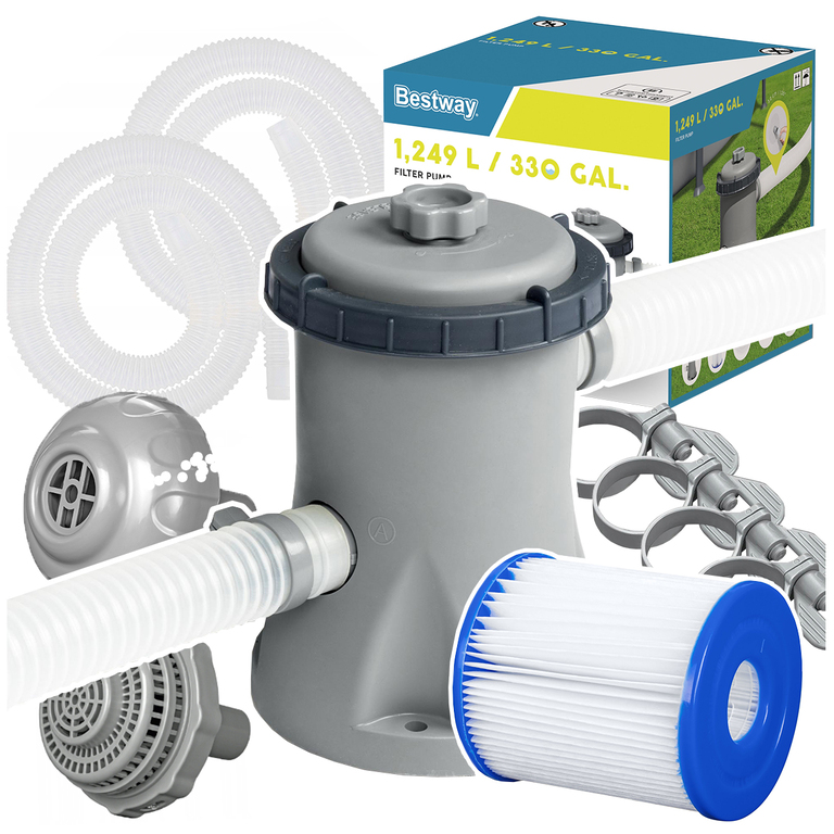 Pompa Filtrująca Kartuszowa do Basenu Ogrodowego Bestway 58381 K176 (14)